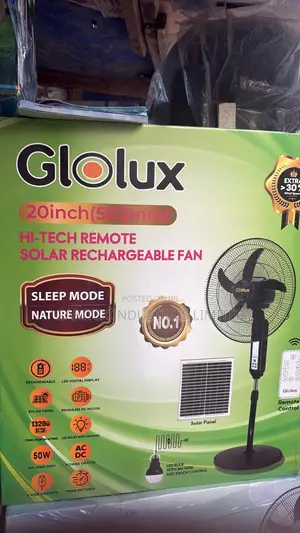 Solar Rechargeable Fan