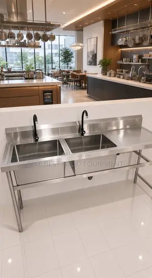 Double Bowl Stainless Steel With Side
