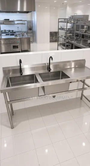 Double Bowl Stainless Steel With Side