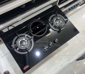 Kimax 2 Gas Burner + Electric Hot Plate Built-in Gas Cooker Original