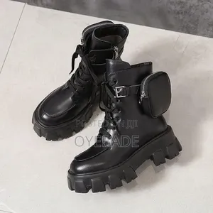 Chunky Platform Pocket Combat Boots