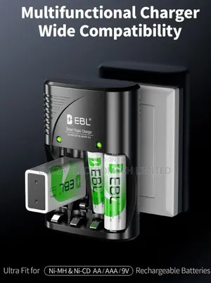 EBL Smart Battery Charger for 9V,AA,AAA (Charger Only)