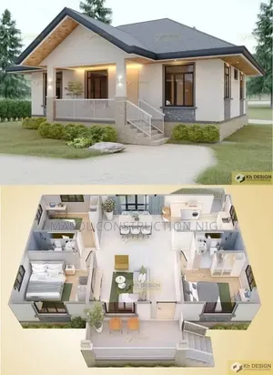 Bungalow Floor Layout Architectural Drawing