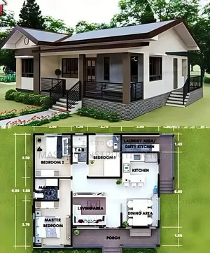 Residential House Plan Building Elevation