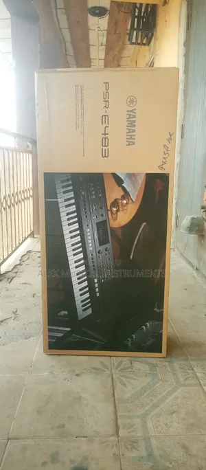Yamaha PSR-E483 61-Key Portable Keyboard – Brand New