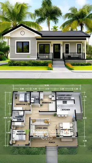 Modern 5 Bedroom House Plan