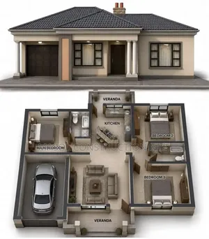Family Duplex Floor Plan Exterior Design