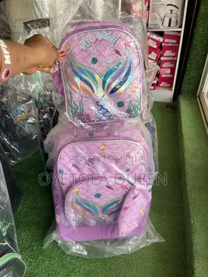 Premium Kids 2-Piece Trolley School Bag Set