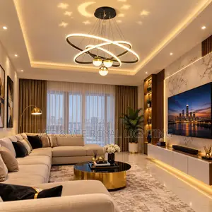 Modern Luxury LED Ring Chandelier - For Living Room, Bedroom, Dining
