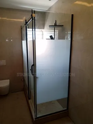 Black Shower Cubicle Glass Accessory