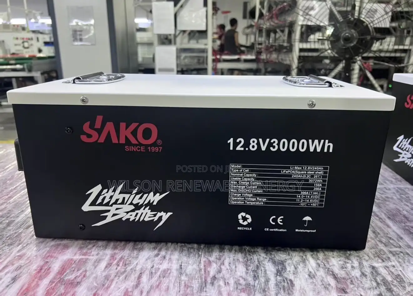 3kwh 12v Sako Lithium Battery