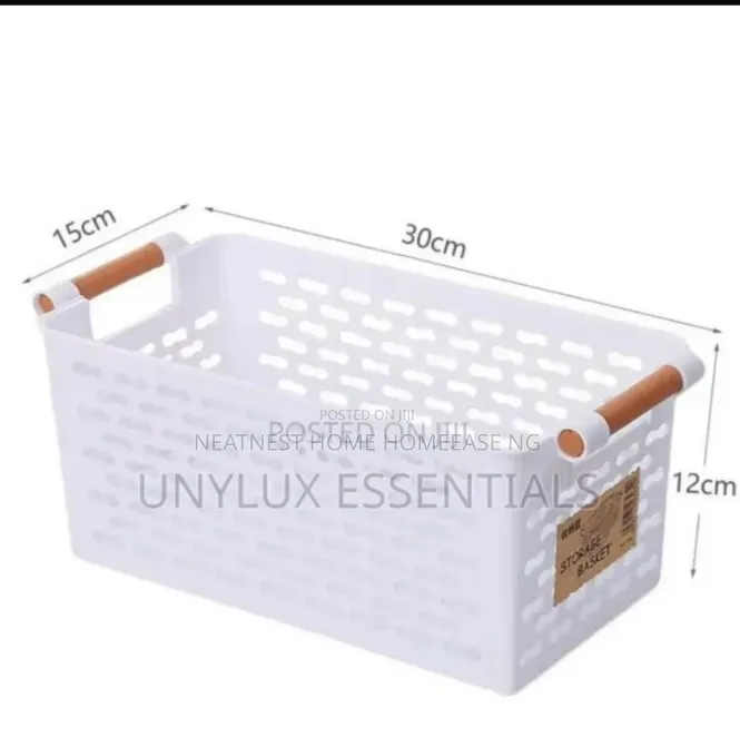 Plastic Storage Basket – Multipurpose Home Organizer