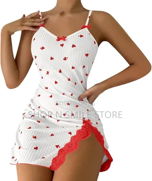 Ladies Soft Cotton Sexy Night Gown