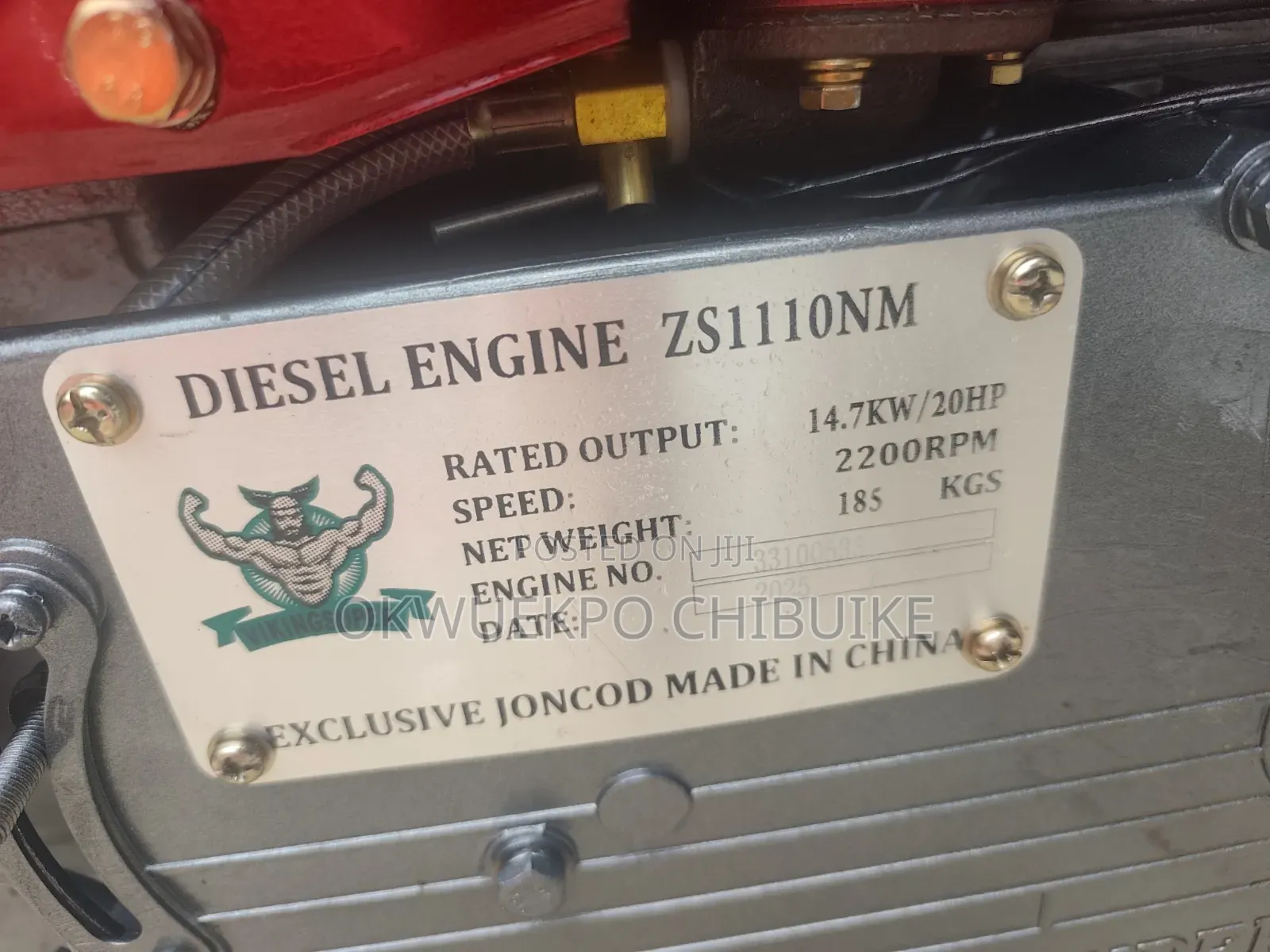 Diesel Engine With Key Starter