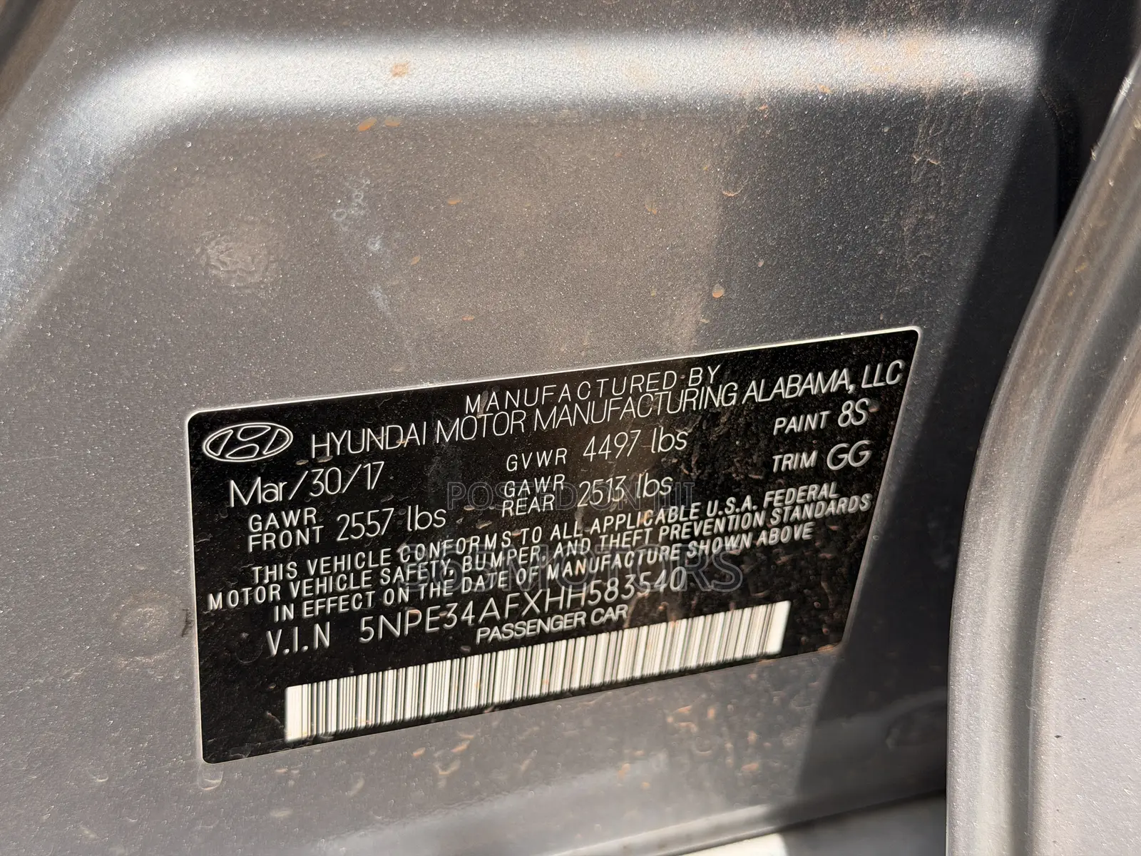 Hyundai Sonata 2016 Gray