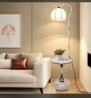 Side Table With Lamp