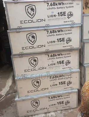 7.68kwh 51.2v Ecolion Solar Lithium Batteries Is Available
