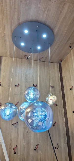 Zodion Futuristic Glass Ball Pendant Drop Light