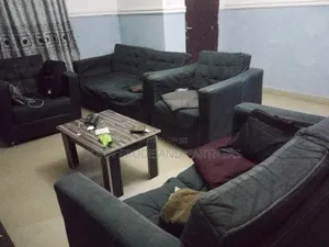 Used Set of Black Leather Chairs
