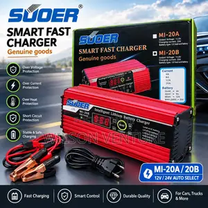 SUOER Smart Fast Battery Charger