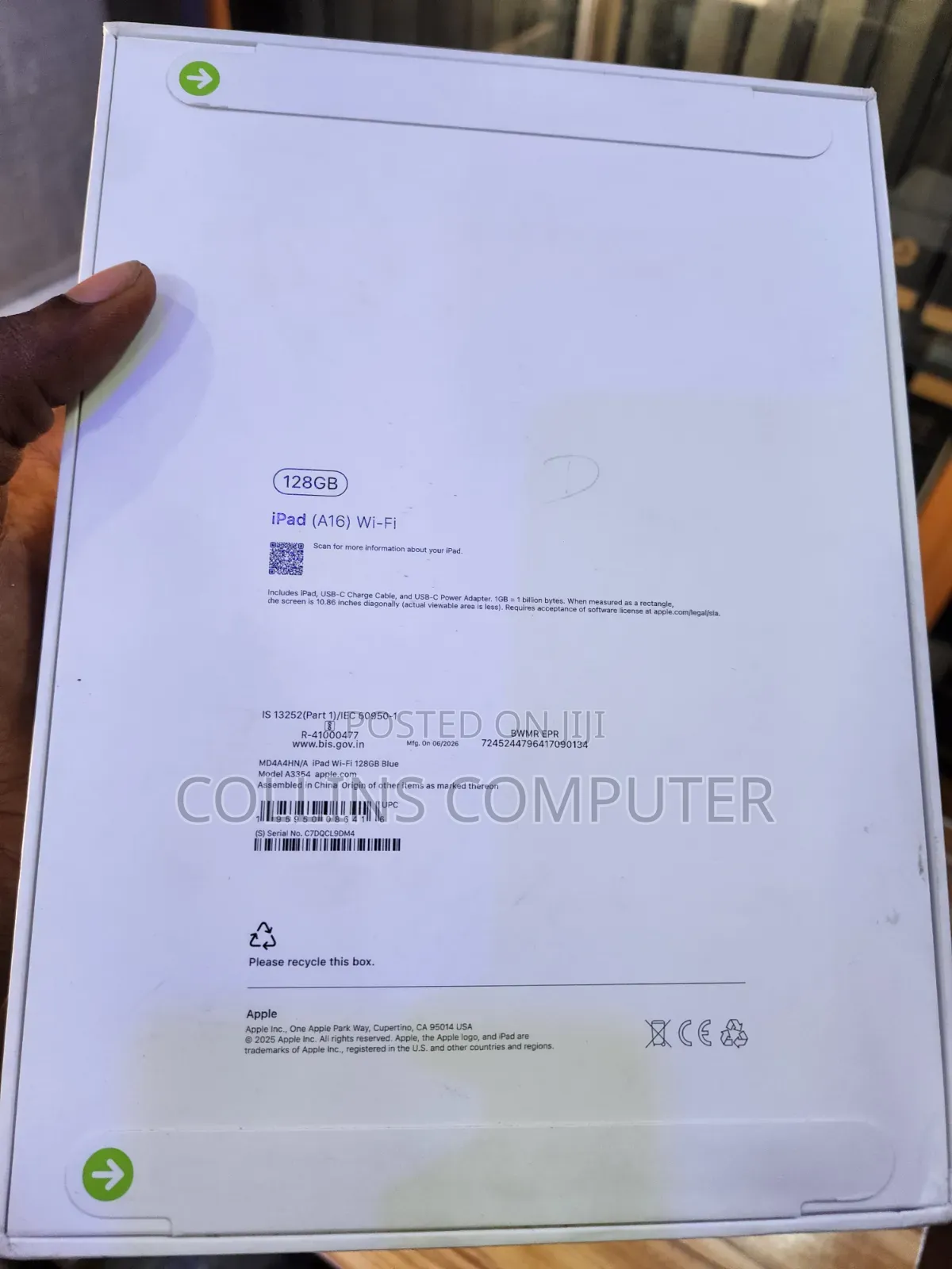 New Apple iPad Air 11 (2025) 128 GB Silver