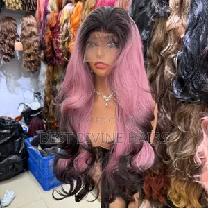 Full Frontal Hd Lace Futura Latisha Blend Wavy Wig in 3 Toned