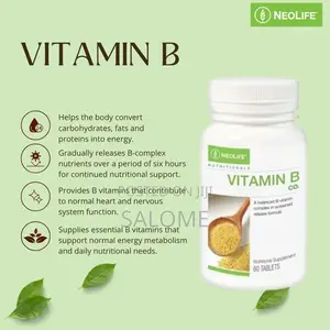Vitamin B Complex Sustained Release - 60 Tablets for Metabolism