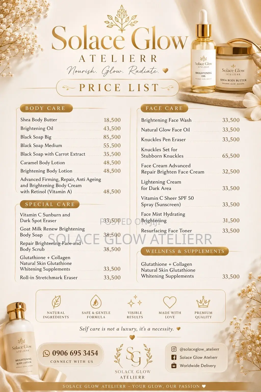 Skincare/ Lash Care Wholesale Also Available