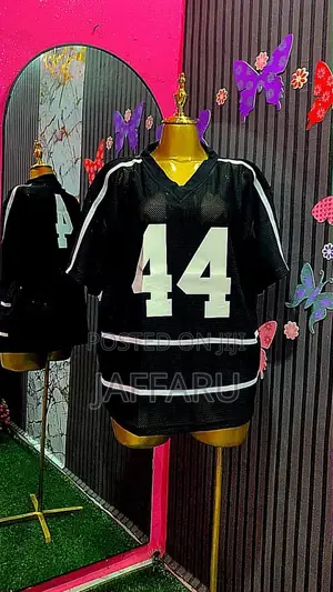 Oversized Jersey Tops Available in Black, Red and Green