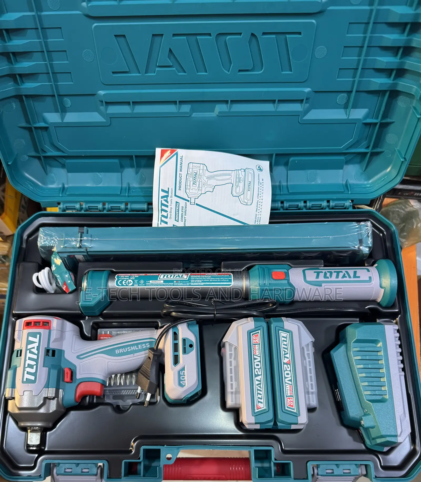 Total 20V Cordless 2-Piece Combo Kit (TOSLI23056)
