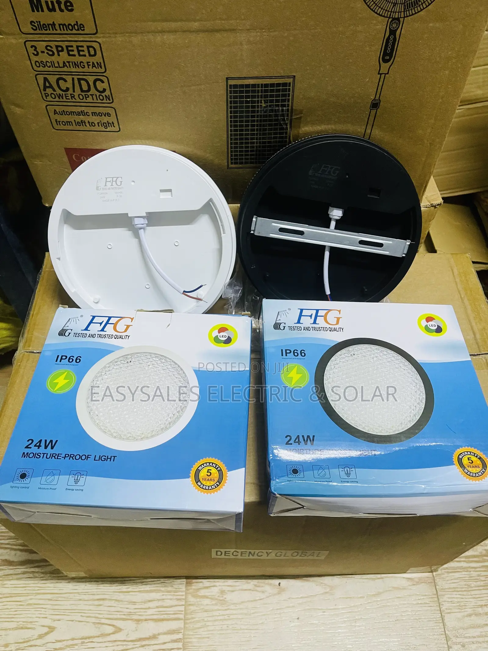 Led Outdoor Ceiling Light Blue and White