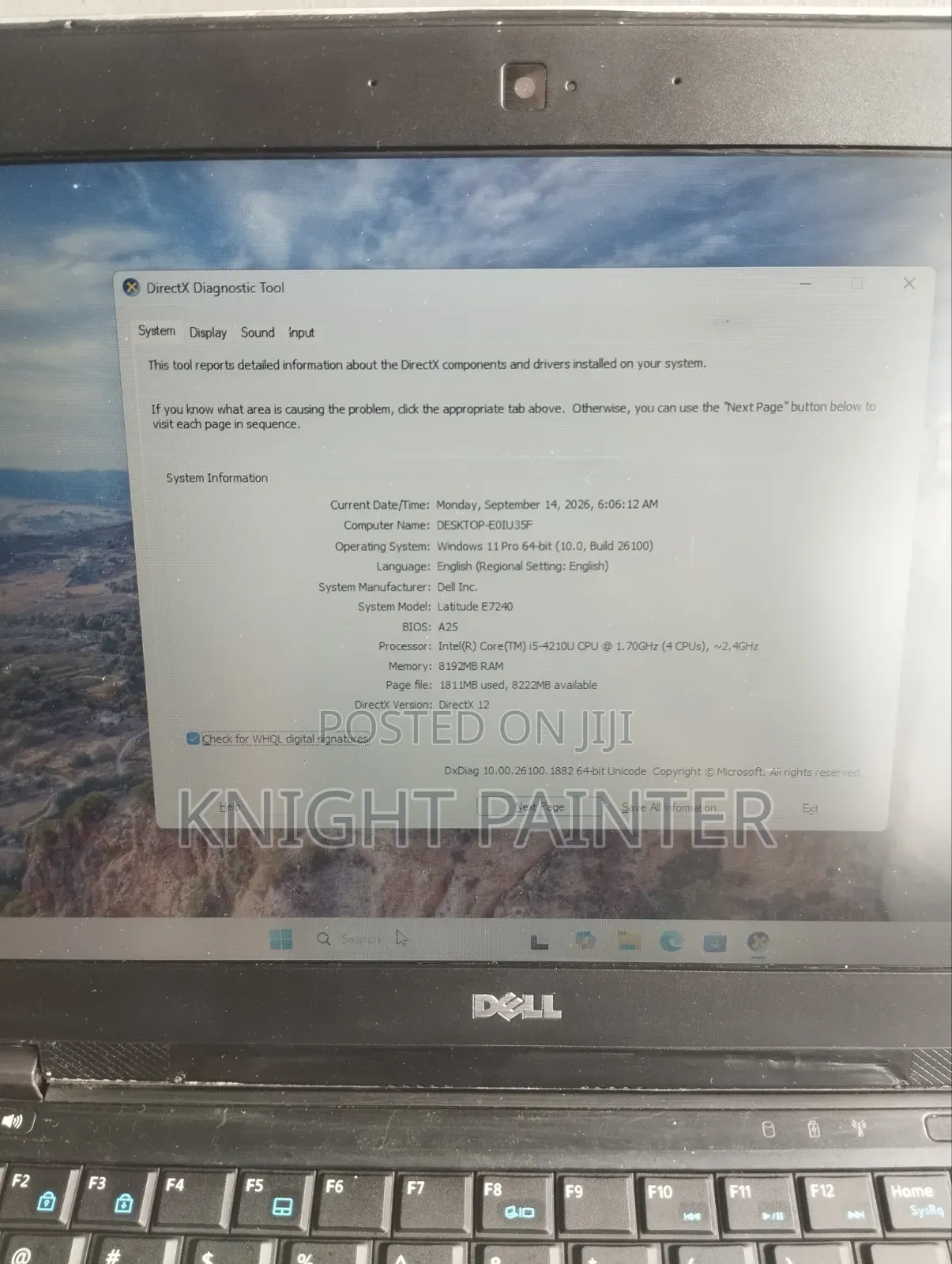 Laptop Dell Latitude E7240 8GB Intel Core i5 SSD 128GB