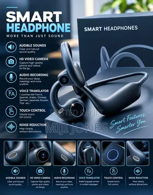 Smart Headphone With HD Video Camera – Spy Edition*