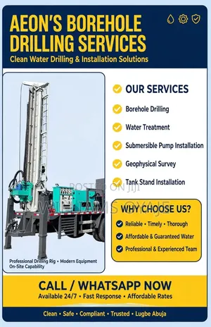AEON'S BOREHOLE DRILLING SERVICES - Water Treatment Pump Installation