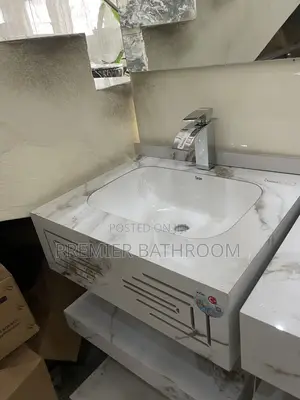 Marble 60cm Basin White