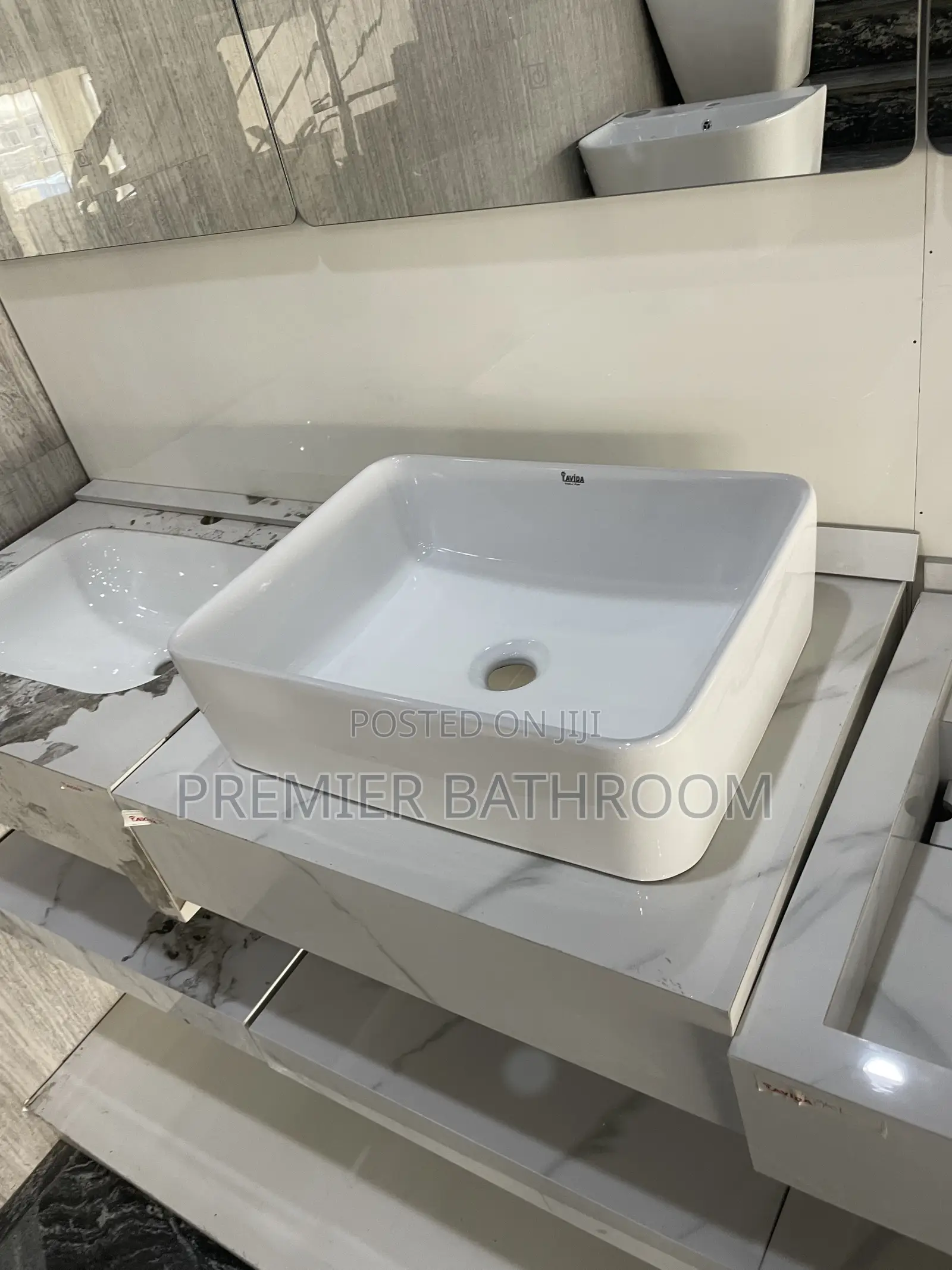 Executive Marble Calara White Basin