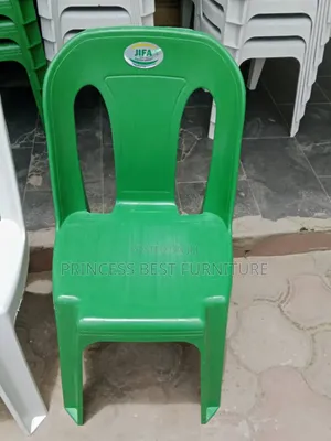 Green Armless Plastic Chair