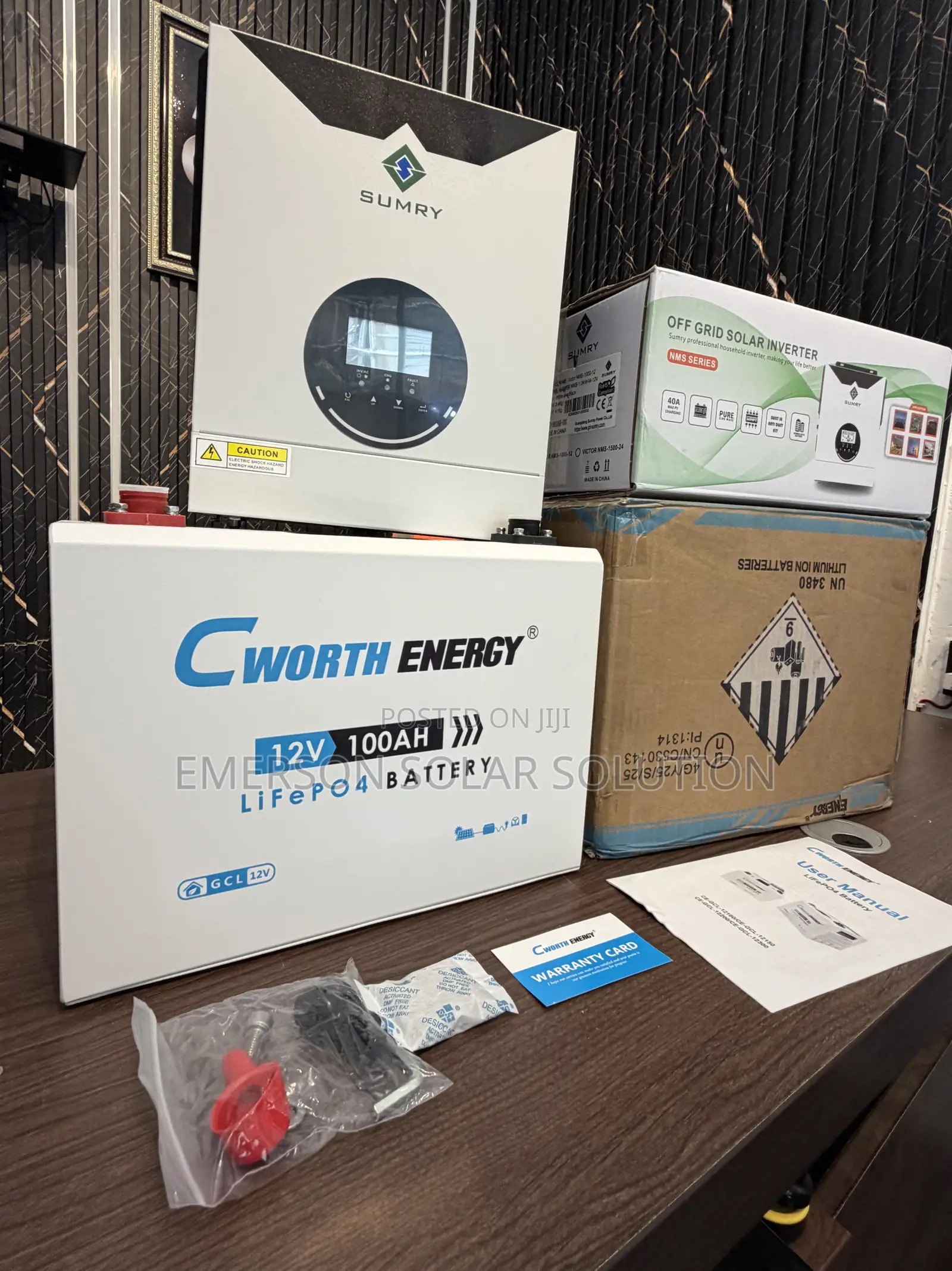 Cworth 100Ah Lithium Battery + Sumry 1.5kVA