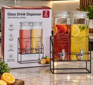 2.2L × 2 Glass Beverage Dispenser Set