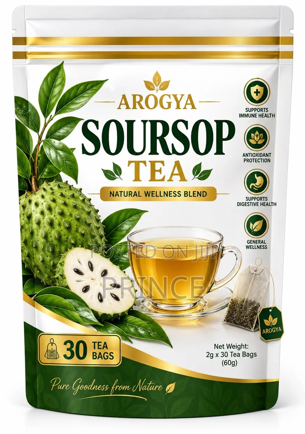 Organic Soursop Tea .