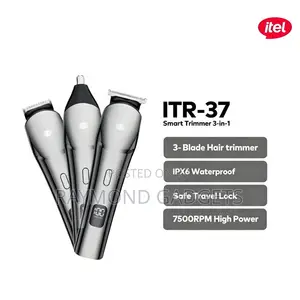 Itel Smart Trimmer ITR-37 3-in-1 11-Piece Grooming Kit 7500RPM, 90-Min