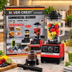 SILVER Original 2-in-1 Commercial Blender With Grinder