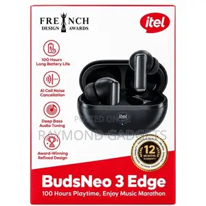 Itel BudsNeo 3 Edge TWS Earbuds – 100H Playback