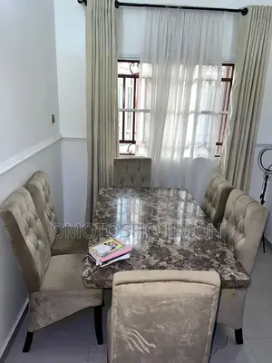 Full Complete Dining Set 6 Chairs (Carton Color)