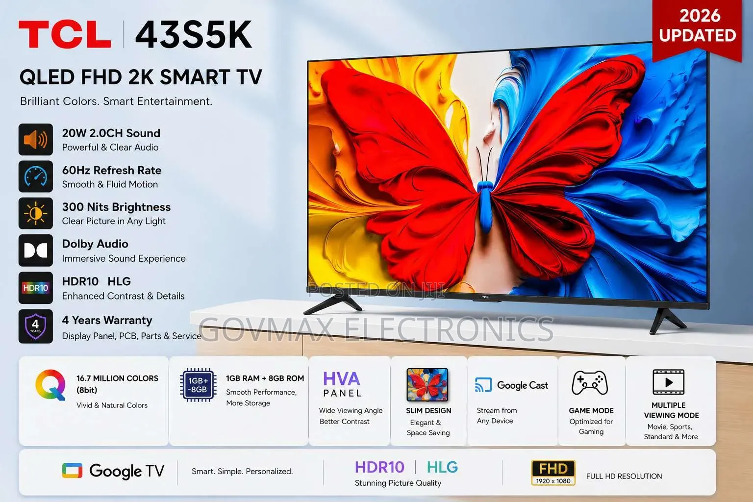 43inches QLED
