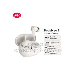 Itel BudsNeo 3 TWS Earbuds – 100H Playback, Super Bass, Ivory White