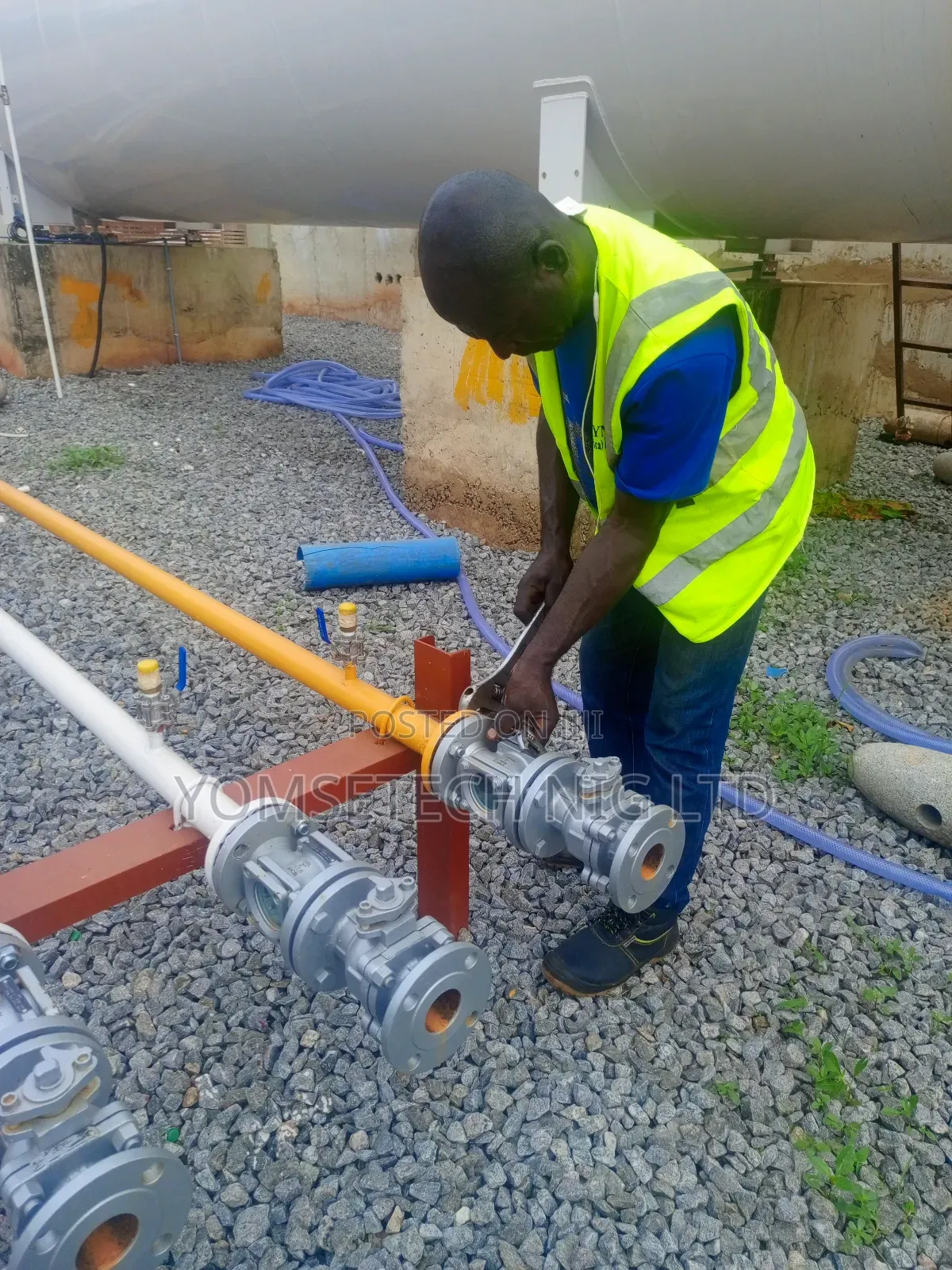 Gas Plant/Fire Hydrant Installation