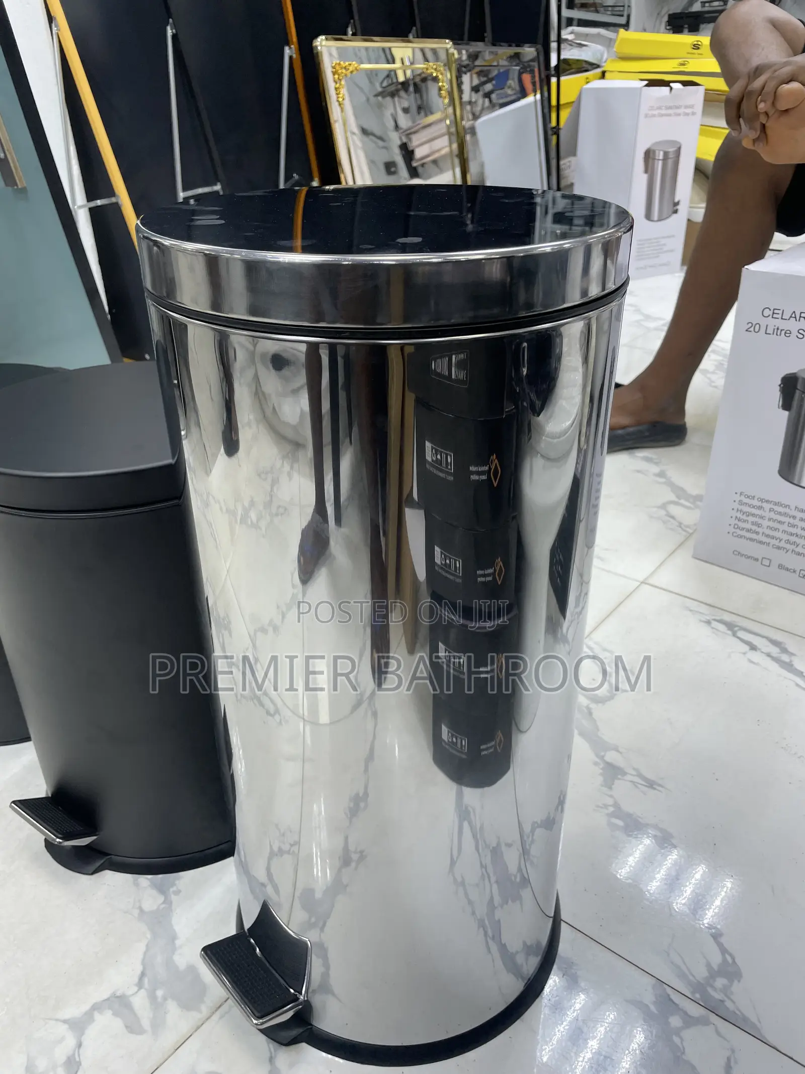 Stainless Waste Bin 30 Liters