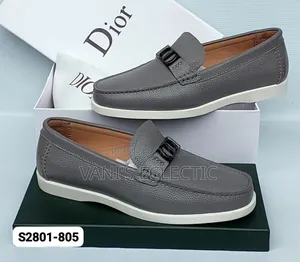 Premium Men’s Dior Leather and Suede Loafers (Shoes)