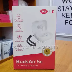 Itel BudsAir 5e IEW-52 True Wireless Earbuds 39-Hour Playtime White